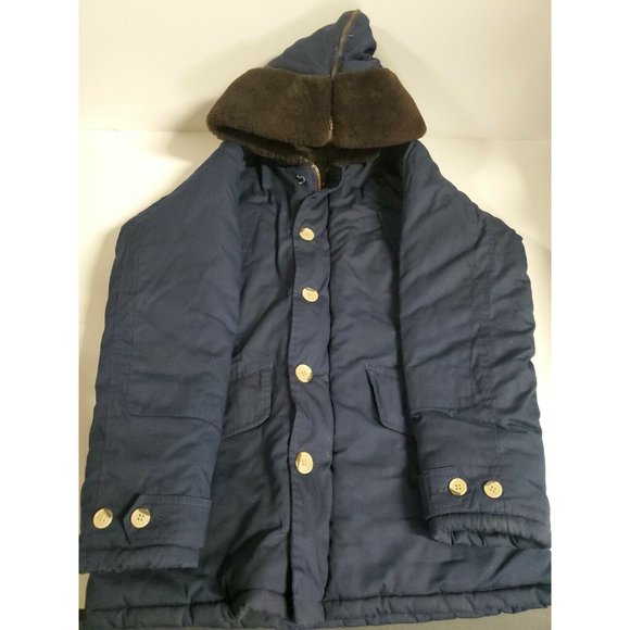 Penfield Jackets & Blazers - Penfield Trailwear Hooded Hudson Wax Cloth Size Medium Navy Blue